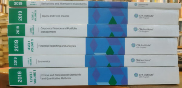 CFA Institute - 2019, Level I, Volume 1-6: Ethical and Professional Standards and Quantitative Methods + Economics + Financial Reporting and Analysis + Corporate Finance and Porfolio Management + Equity and Fixed Income + Derivatives and Alternative Investments