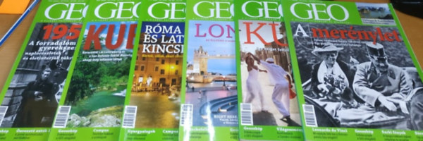 Kosz-Stamberger Kinga  (fszerkeszt) - 6 db Geo magazin, szrvnyszmok