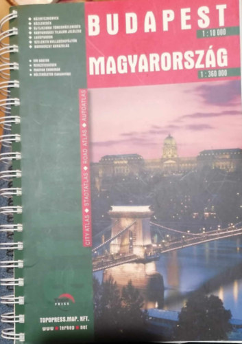 Budapest 1:10 000 Magyarorszg 1:360 000