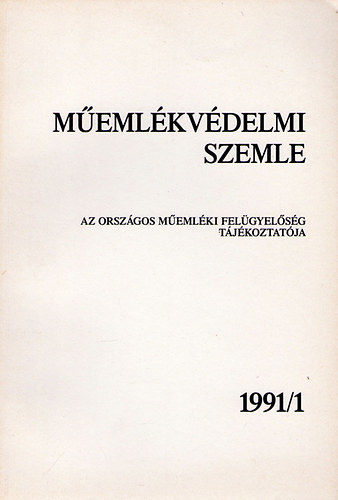 F. Mentnyi Klra - Memlkvdelmi szemle 1991/1