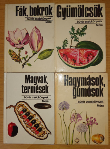 4 ktet a Bvr Zsebknyvek sorozatbl: Fk, bokrok, Gymlcsk, Magvak, termsek, Hagymsok, Gumsok