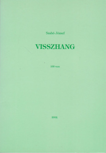 Szab Jzsef - Visszhang