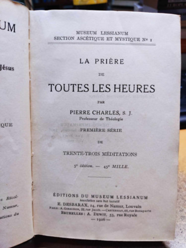 La prire de Toutes les Heures I-III. (rnknti ima)