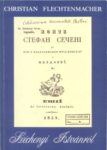 M�sz�ros Vince  Christian Flechtenmacher (ford.), Bitay �rp�d (ford.), Ugrin Emese (ford.) - Sz�chenyi Istv�nr�l (k�tnyelv�)