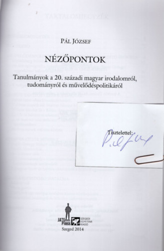 Pl Jzsef - Nzpontok-dediklt