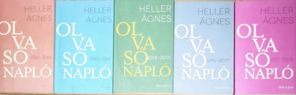 Heller �gnes - 5db Heller �gnes olvas�napl� - Olvas�napl� 2012-2013, Olvas�napl� 2013-2014, Olvas�napl� 2014-2015, Olvas�napl� 2016-2017, Olvas�napl� 2017-2018