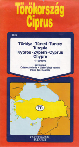 Trkorszg , Ciprus trkp 1:1000 000  (1991-es)