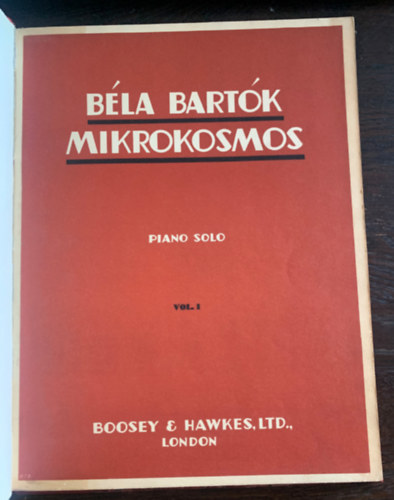 Bartk Bla - Mikrokosmos - Piano Solo - Vol. I-II. in one book - (angol-francia-magyar)