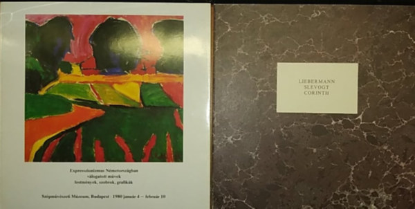 Liebermann, Slevogt, Corinth grafiki - Expresszionizmus Nmetorszgban (vlogatott mvek-festmnyek,szobrok,grafikk)- 2 m, tokban