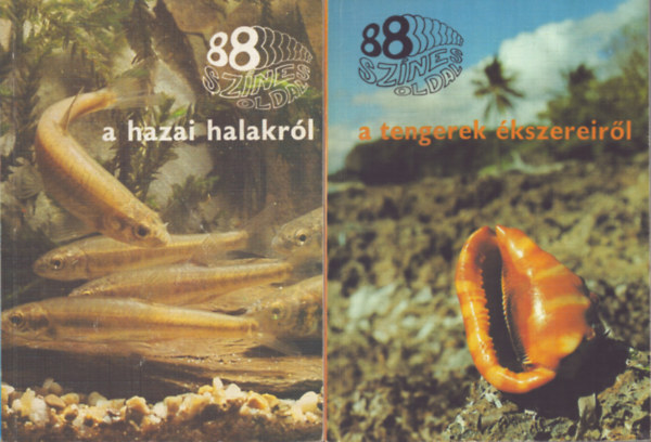 Dr. Tyahun Szabolcs Botta Istv�n - 2 db a 88 sz�nes oldal sorozatb�l: A tengerek �kszereir�l - A hazai halakr�l