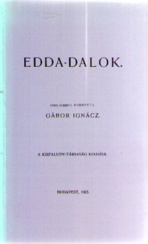 Gábor Ignác - Edda-dalok